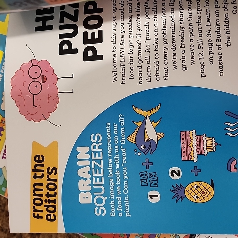 Brain Play magazine Highlights puzzle book - Picture 2 of 3